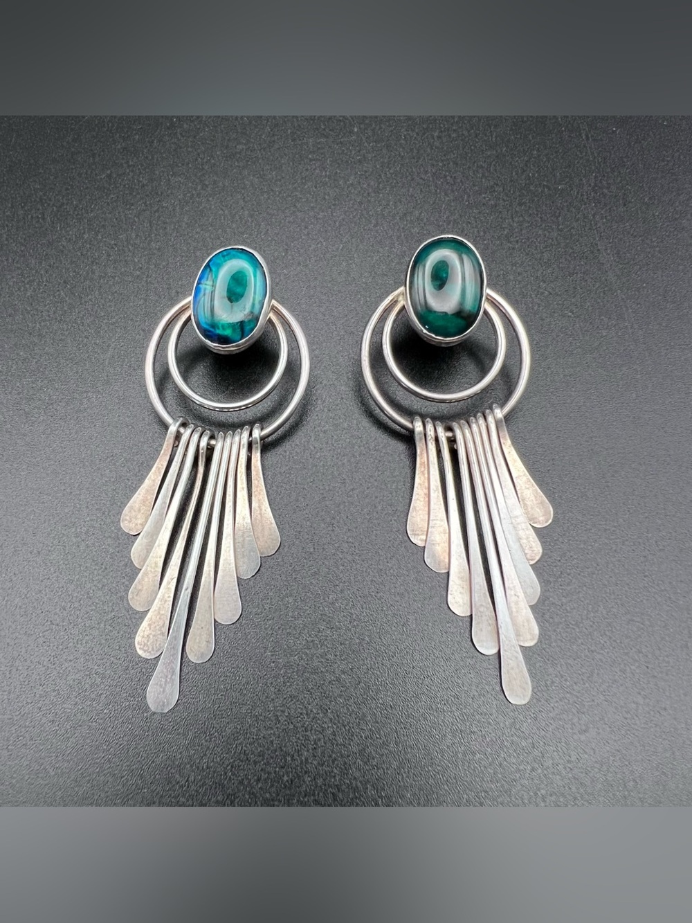 Sterling Silver Paua Earrings